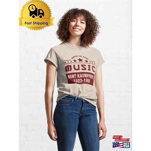 Bert Kaempfert Giants Of Real Music D47 Classic T-Shirt - Picture 1 of 4
